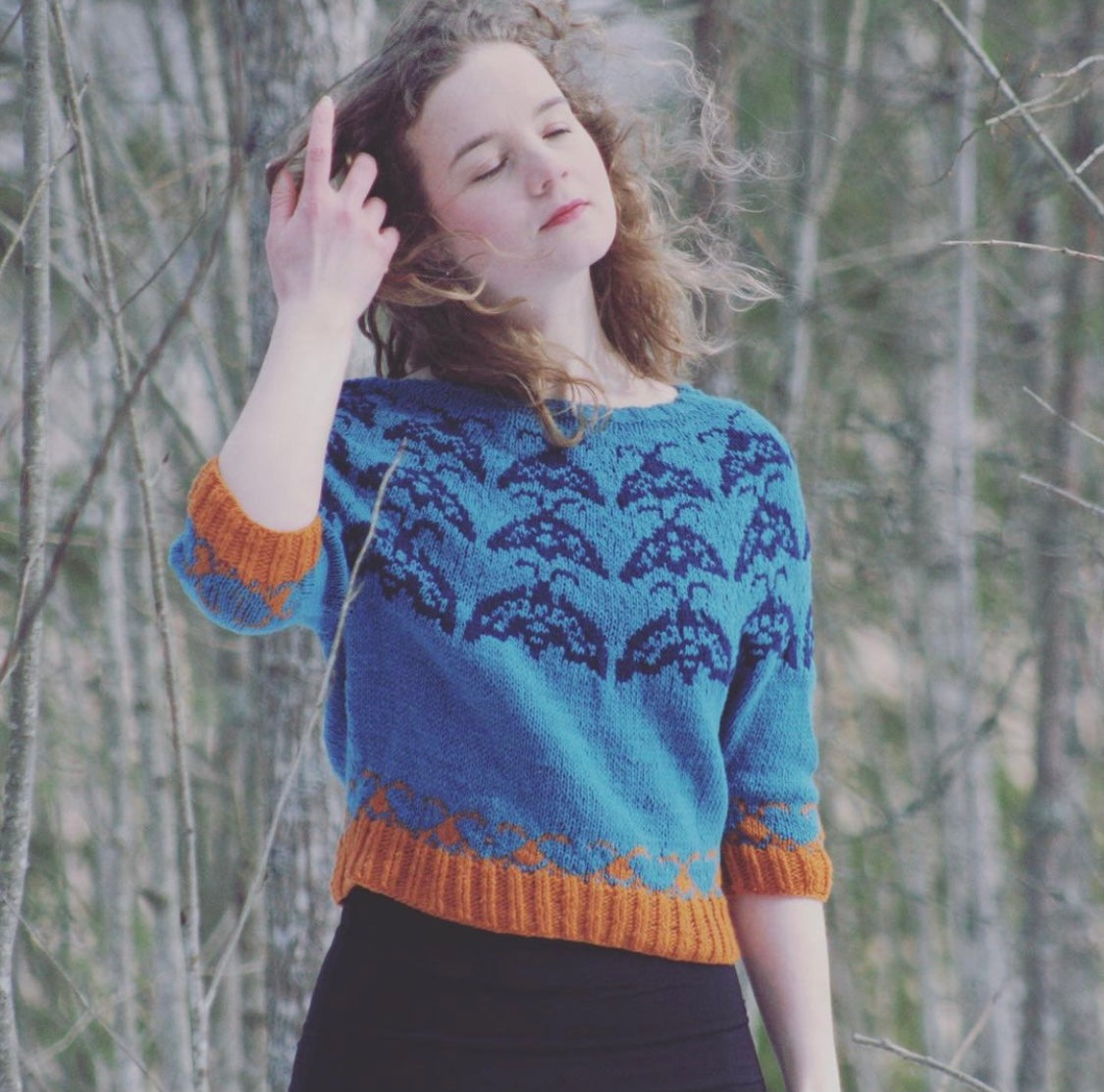 Ihtiriekkoknits - Perhosten aika villapaita